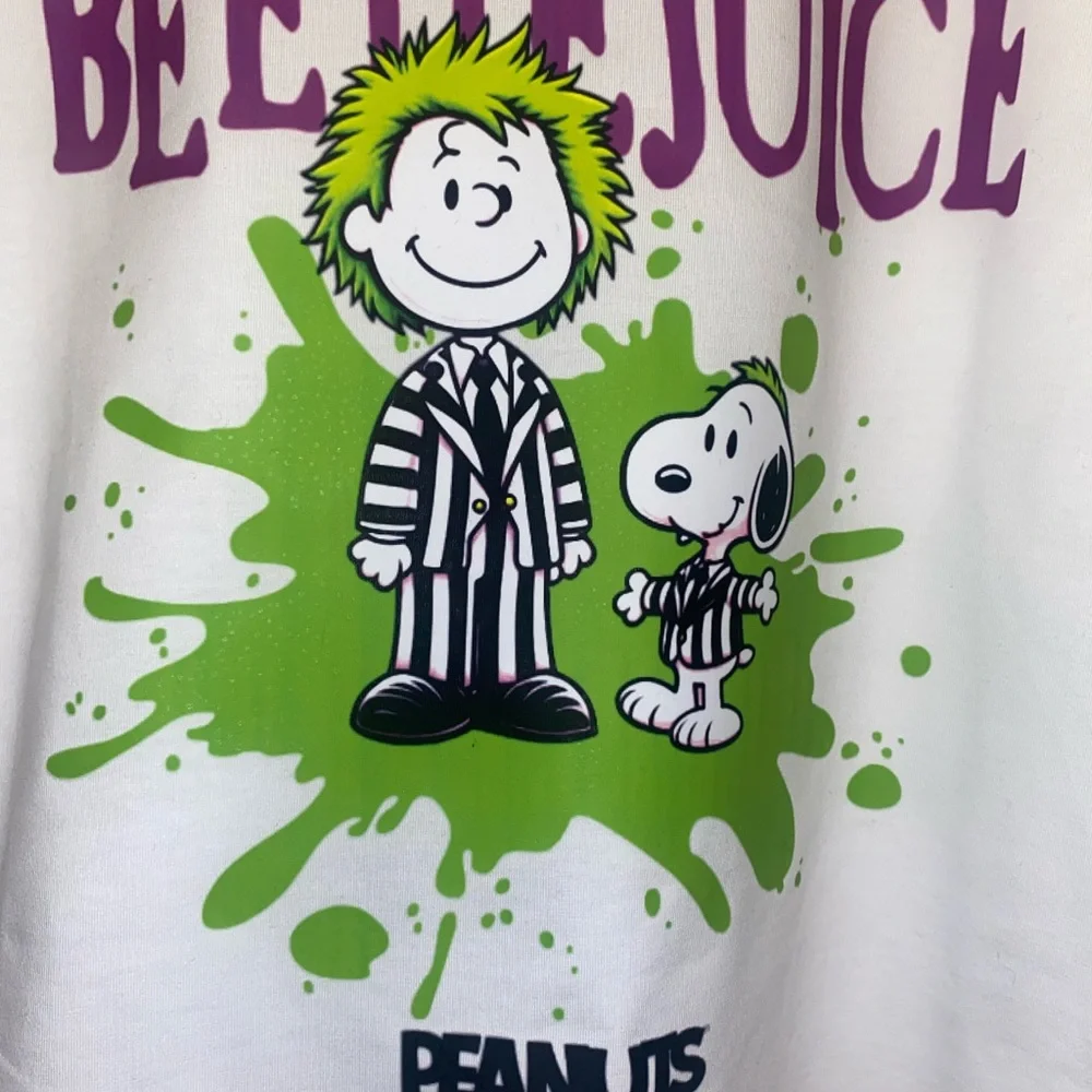 NEW!! BEETLEJUICE/ SNOOPY FITTED TEE - Picture 4 of 6